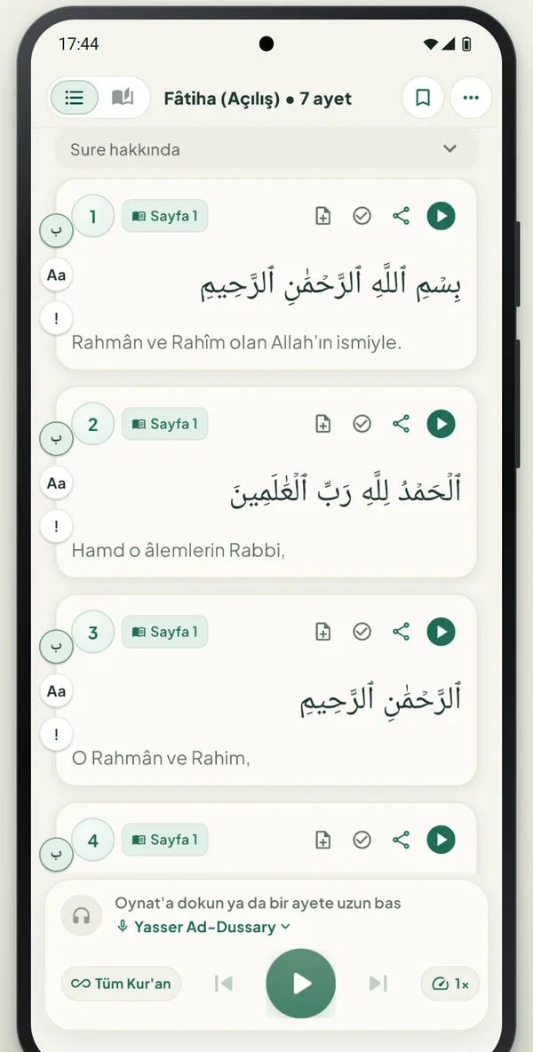 Nida Adhan uygulama ekranı 3